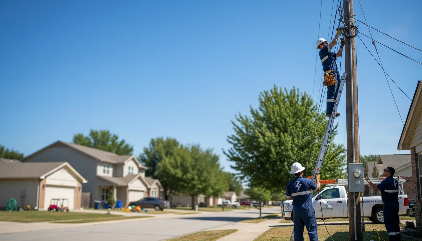 Residential electrician providing installation services in Sheppard Afb, TX